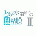 とある水端純平の鼻粘膜Ⅱ（ベンザブロックＬプラス）