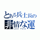 とある兵士長の非情な運命（Ｌｏｓｔ Ｆａｔｅ）