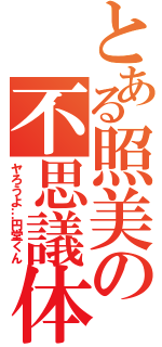 とある照美の不思議体験（ヤろうよ…円堂くん）