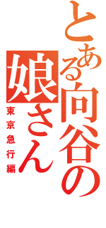 とある向谷の娘さん（東京急行編）