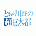 とある川野の超巨大都市（メガロポリス）