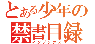 とある少年の禁書目録（インデックス）