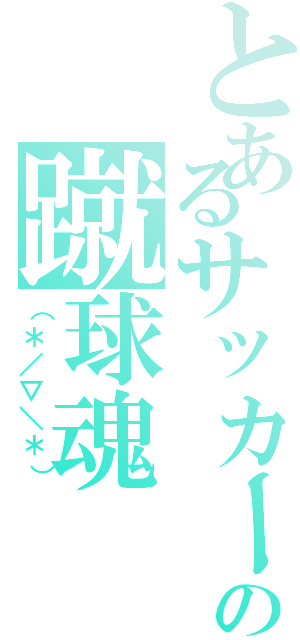 とあるサッカー馬鹿の蹴球魂（（＊／▽＼＊））