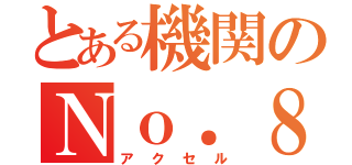 とある機関のＮｏ．８（アクセル）