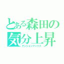 とある森田の気分上昇（テンションマックス）