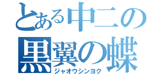 とある中二の黒翼の蝶（ジャオウシンヨク）