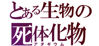 とある生物の死体化物（アダギウム）