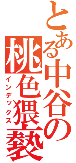 とある中谷の桃色猥褻目録（インデックス）