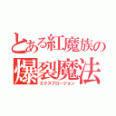 とある紅魔族の爆裂魔法（エクスプロージョン）