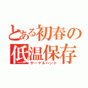 とある初春の低温保存（サーマルハンド）