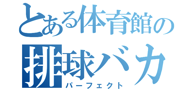 とある体育館の排球バカ（パーフェクト）