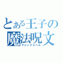 とある王子の魔法呪文（マジックスペル）