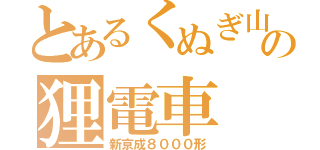 とあるくぬぎ山の狸電車（新京成８０００形）