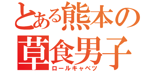 とある熊本の草食男子（ロールキャベツ）