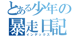 とある少年の暴走日記（インデックス）