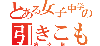 とある女子中学生の引きこもり生活（病み期）