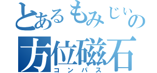 とあるもみじぃの方位磁石（コンパス）