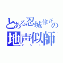 とある忍城修吾の地声似師（ミント）