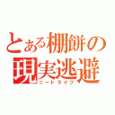 とある棚餅の現実逃避（ニートライフ）