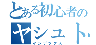 とある初心者のヤシュトラ（インデックス）