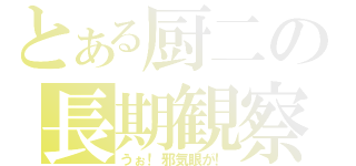 とある厨二の長期観察（うぉ！邪気眼が！）