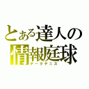 とある達人の情報庭球（データテニス）