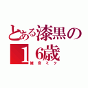 とある漆黒の１６歳（雑音ミク）