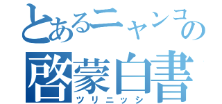 とあるニャンコの啓蒙白書（ツリニッシ）