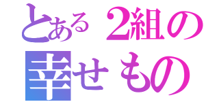 とある２組の幸せもの（）