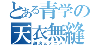 とある青学の天衣無縫（超次元テニヌ）