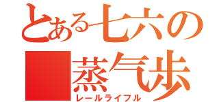 とある七六の 蒸气歩槍（レールライフル）