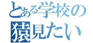 とある学校の猿見たいな人（）