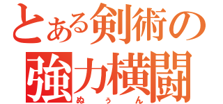 とある剣術の強力横闘（ぬぅん）