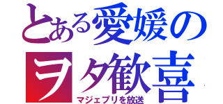 とある愛媛のヲタ歓喜（マジェプリを放送）