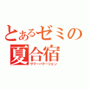 とあるゼミの夏合宿（サマーバケーション）