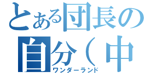 とある団長の自分（中心）世界（ワンダーランド）