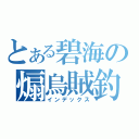 とある碧海の煽烏賊釣（インデックス）