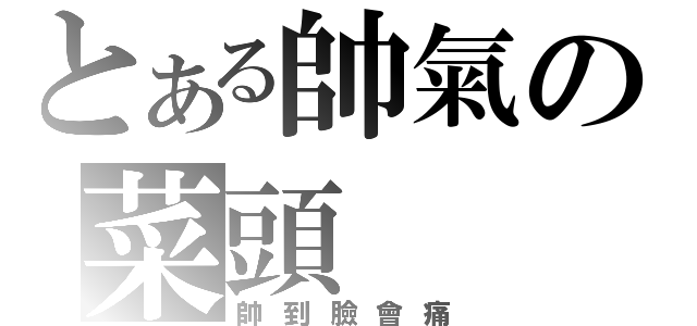 とある帥氣の菜頭（帥到臉會痛）