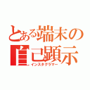 とある端末の自己顕示（インスタグラマー）