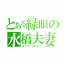 とある緑眼の水橋夫妻（ルシャパルスィ）