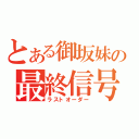 とある御坂妹の最終信号（ラストオーダー）