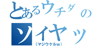 とあるウチダ                            のソイヤッサ！！（（マジウケルｗ））