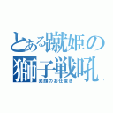 とある蹴姫の獅子戦吼（笑顔のお仕置き）