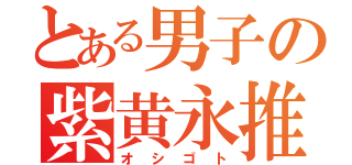 とある男子の紫黄永推（オシゴト）