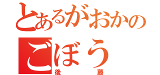 とあるがおかのごぼう（後藤）