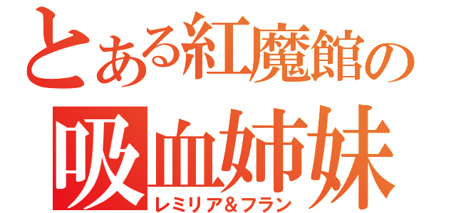 とある紅魔館の吸血姉妹（レミリア＆フラン）