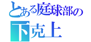 とある庭球部の下克上（）