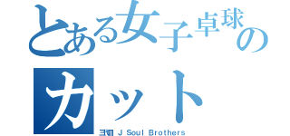 とある女子卓球部のカット（三代目 Ｊ Ｓｏｕｌ Ｂｒｏｔｈｅｒｓ）