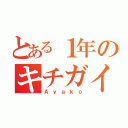 とある１年のキチガイ（Ａｙａｋｏ）