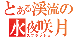 とある渓流の水夜咲月（スプラッシュ）